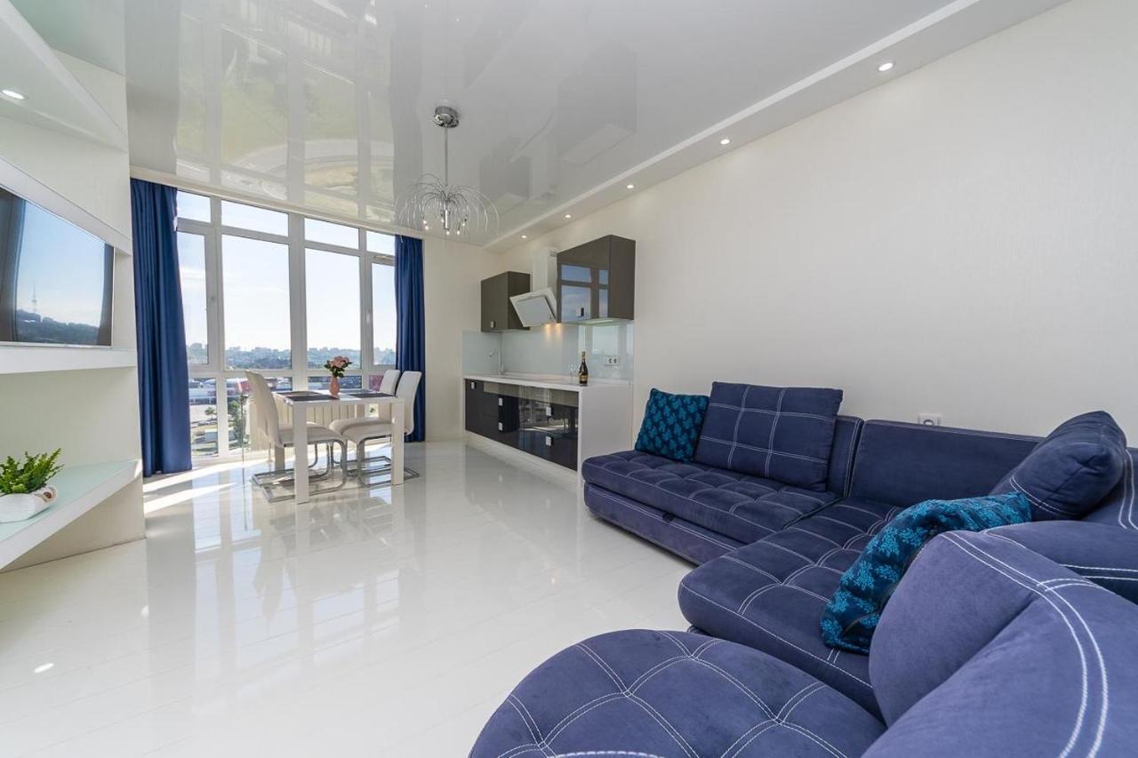 Fashionable Panoramic Apartments Dnieper. Obolon Kiew Exterior foto