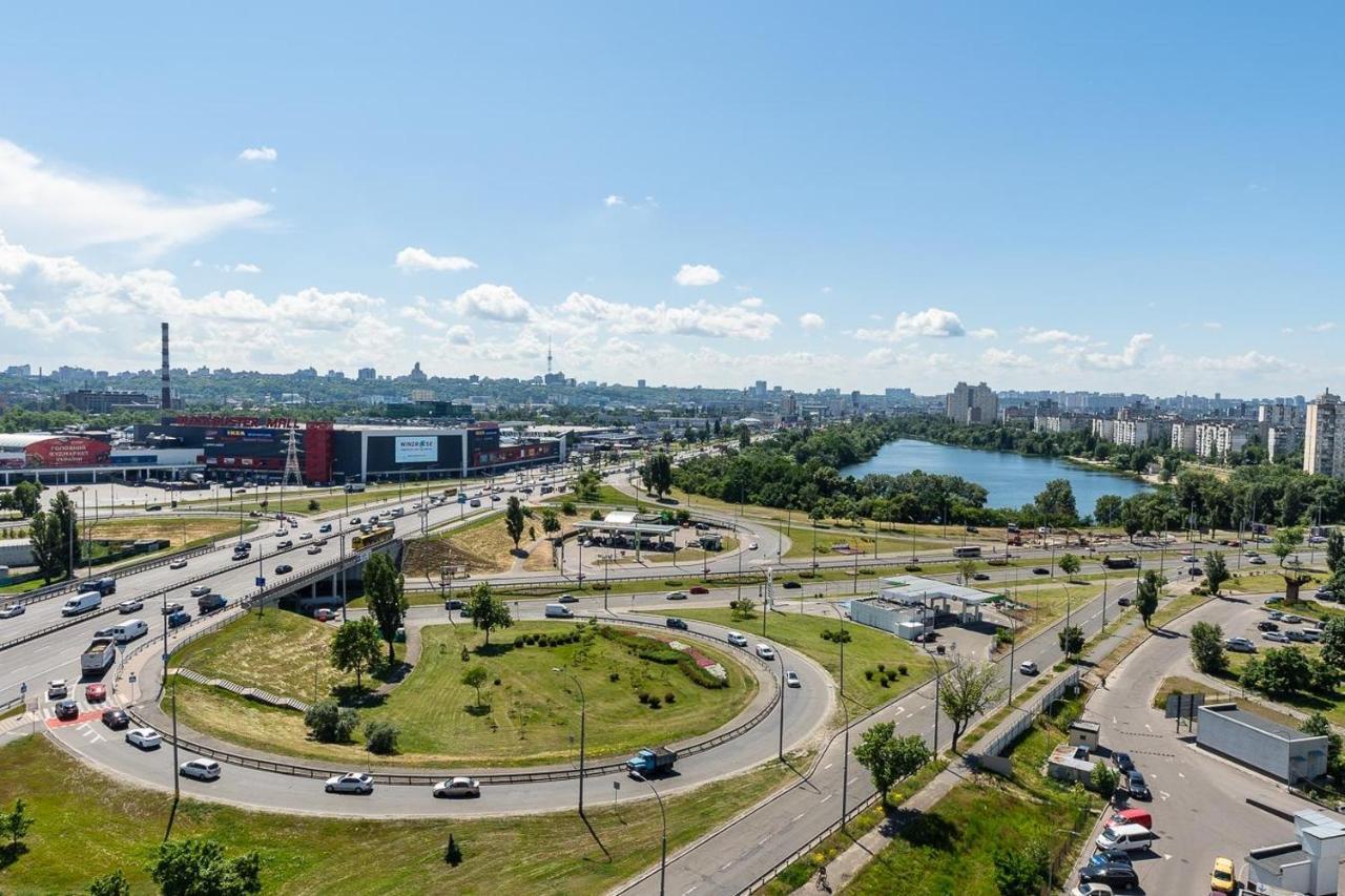 Fashionable Panoramic Apartments Dnieper. Obolon Kiew Exterior foto