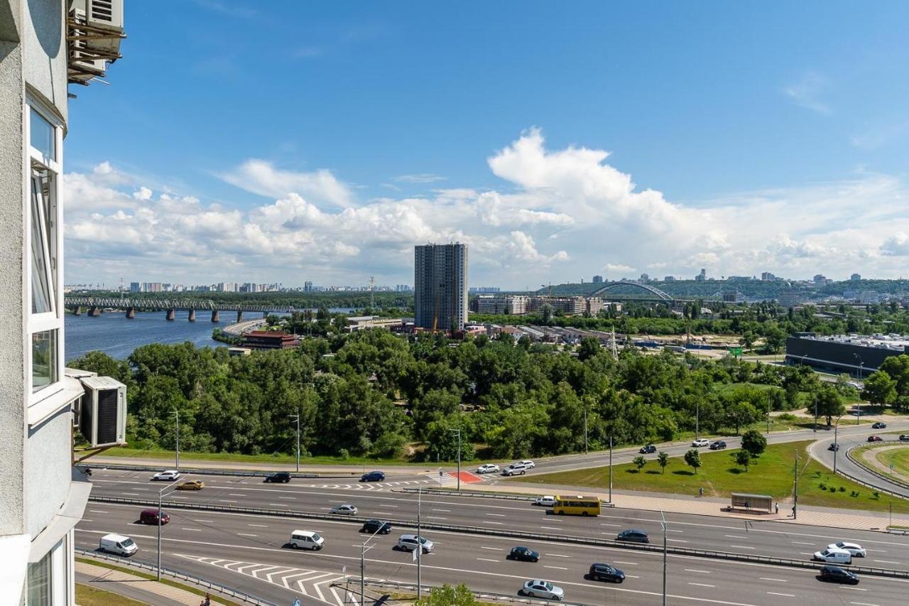 Fashionable Panoramic Apartments Dnieper. Obolon Kiew Exterior foto
