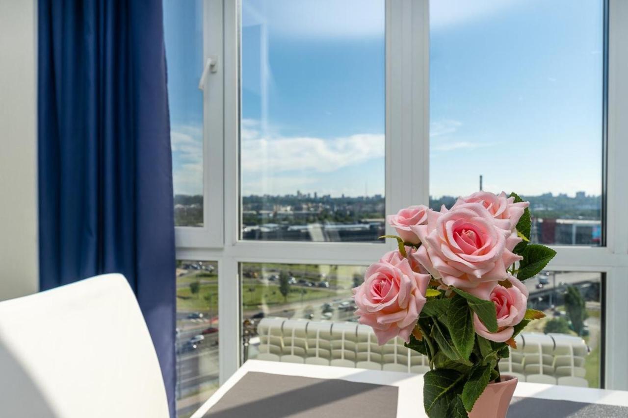 Fashionable Panoramic Apartments Dnieper. Obolon Kiew Exterior foto